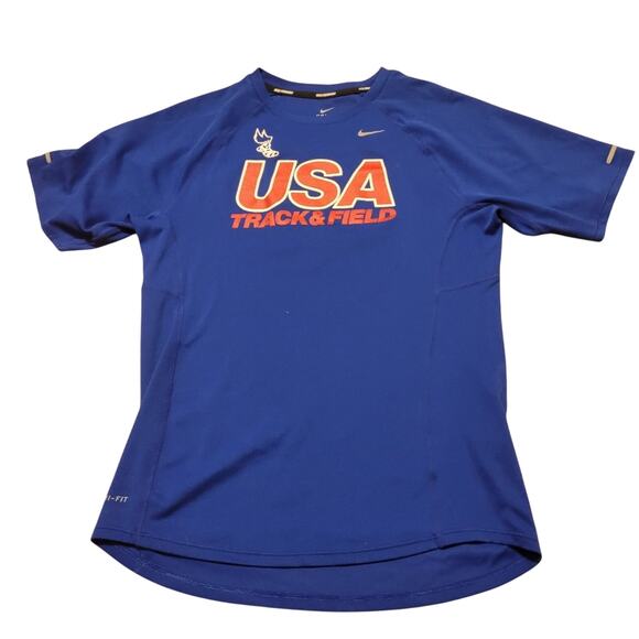 Nike Mens Pro Team USA 2006 Track & Field Running Dri Fit T-Shirt Small - Picture 1 of 8
